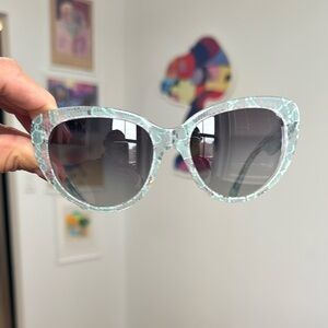 Dolce & Gabbana Mint Flower Sunglasses